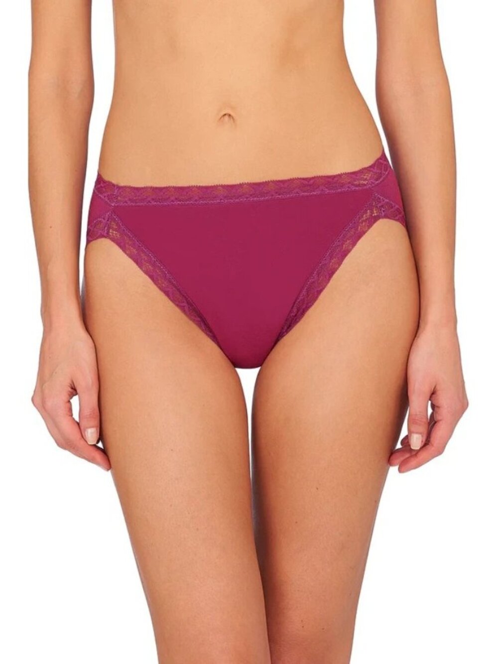 Natori Women's Bliss French Cut Brief Pinot 152058 Large Cotton Best Seller NEW